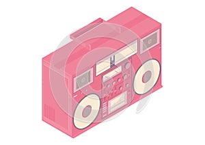 Isometric boombox.