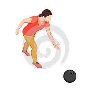 Isometric Bowling Player