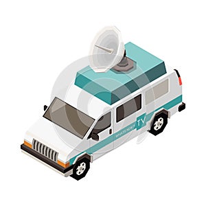 Isometric Broadcasting Van