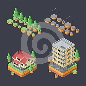 Isometric Building Set for Project