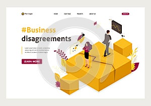 Isometric Business Partner Disagreements