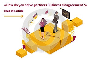 Isometric Business Partner Disagreements