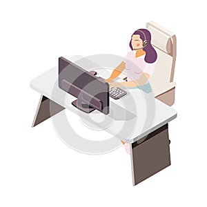 Isometric Call Center