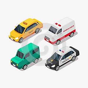 Isometric car vehicle for personal transport and public transportation