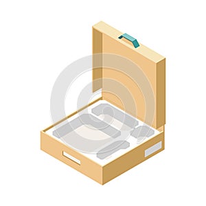 Isometric Cardboard Box