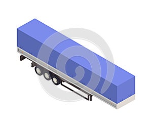 Isometric Cargo Semitrailer