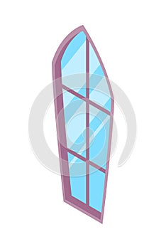 Isometric Castle Window Composition