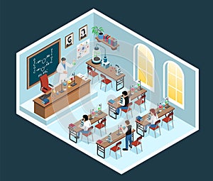 Isometric Chemistry Class Composition