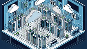 Isometric Cloud Computing and Data Center Infrastructure
