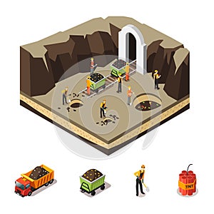 Isometric Coal Extraction Concept