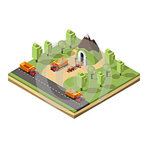 Isometric Coal Extraction Concept