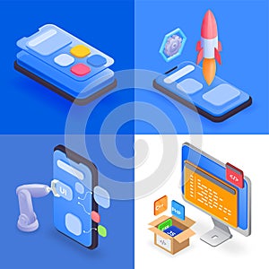 Isometric Coding Compositions Set