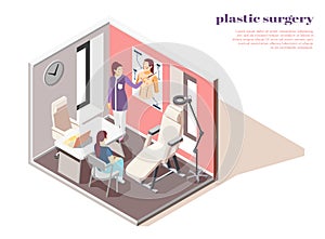 Plastic Surgeon Isometric Composition