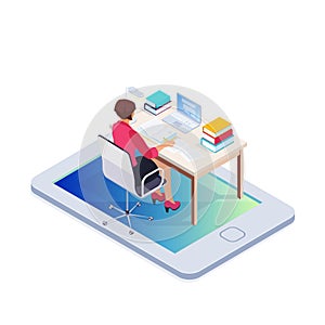 Isometric concept of online learning.