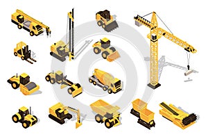 Isometric Construction Equipment