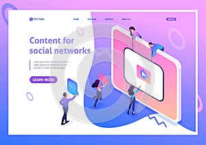 Isometric Content Creation for Social Networks