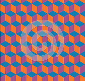 Isometric cube pattern background