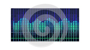Isometric 3D Bar Graph Data Visualization Chart, vector design Generative AI