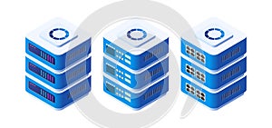 An isometric 3D computer for a crypto server for network