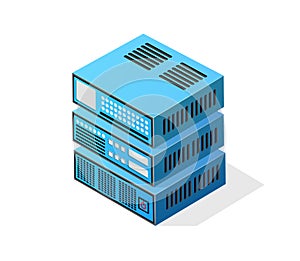 Isometric 3D computer