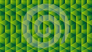 Isometric 3D cubes create an engaging geometric tile background design.