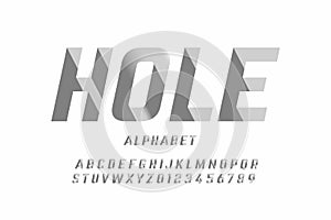 Isometric 3d font design