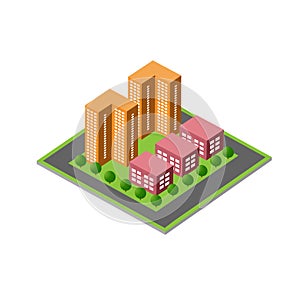 Isometric 3D module block