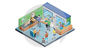 Isometric Data Center Room: Server Infrastructure, vector design Generative AI