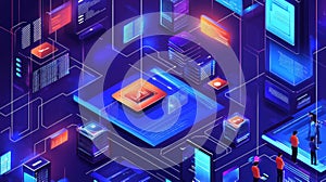 AI-Generated Digital Landscape