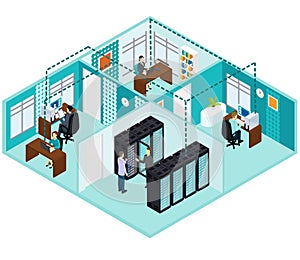 Isometric Datacenter Concept