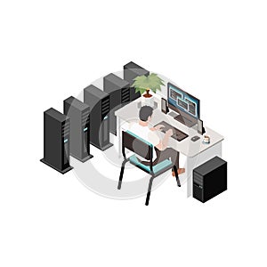 Isometric Datacenter Icon