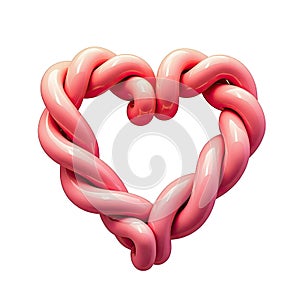 An isometric depiction of hope heart icon