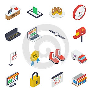 Isometric Design of Buying Pack