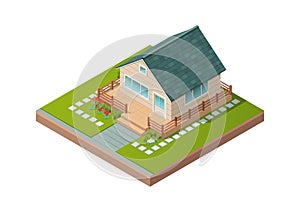 Isometric design of private house