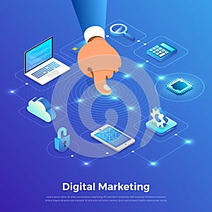 Isometric Digital Marketing