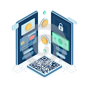 Isometric Digital Payment Security with Mobile Devices and QR Code