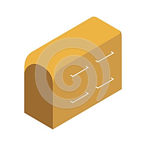 Isometric drawer. Vector illustration decorative design