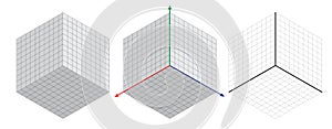 Isometric drawing a thirty degreesangle is applied to its sides. The cube opposite. Isometric Grid vector