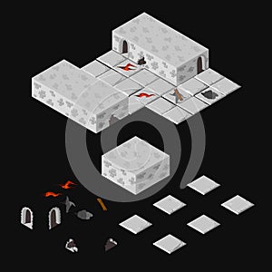 Isometric dungeon elements