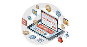 Isometric E-commerce Platform on Mobile Device