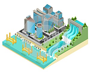 Isometric Eco City Template