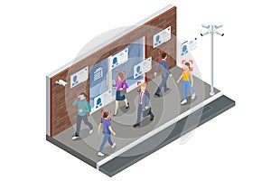 Isometric Face Recognition and Personal Identification Technologies in Street Surveillance Cameras. Face Recognized