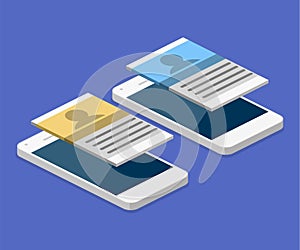 Isometric flat 3D mobile app development