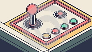 Isometric Game Controller, Retro Gaming Device, vector design Generative AI