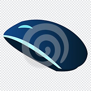 Isometric gaming mouse. Personal computer hardware components. Modern mouse. Vector illustration