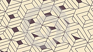 Isometric Geometric Blocks Pattern, Structured Abstract Design, vector design Generative AI