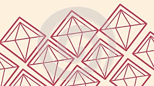 Isometric Geometric Diamond Pattern, Abstract Modern Design, vector design Generative AI