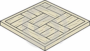 Isometric Geometric Floor Tile Pattern. Modern Abstract Design, vector design Generative AI