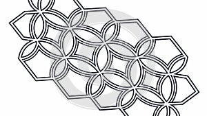 Isometric geometric tile pattern for floor or wall, vector design Generative AI