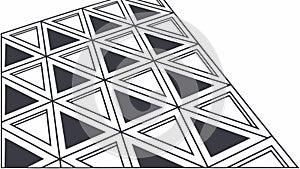 Isometric Geometric Triangle Repeating Pattern, vector design Generative AI